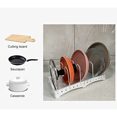 Organizator cu 4 compartimente pentru tigai/capace