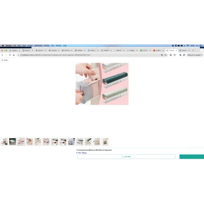 Organizator cu 6 compartimente pentru dulapuri
