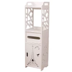 Organizator pentru baie sau camera alb cu 4 compartimente