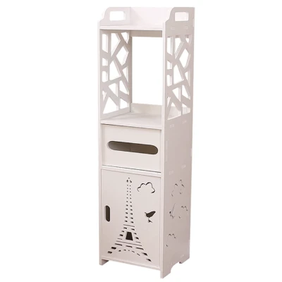 Organizator pentru baie sau camera alb cu 4 compartimente