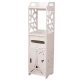 Organizator pentru baie sau camera alb cu 4 compartimente