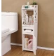 Organizator pentru baie sau camera alb cu 4 compartimente