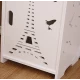 Organizator pentru baie sau camera alb cu 4 compartimente