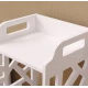 Organizator pentru baie sau camera alb cu 4 compartimente