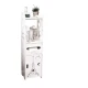 Organizator pentru baie sau camera alb cu 4 compartimente