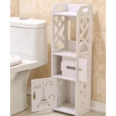 Organizator pentru baie sau camera alb cu 4 compartimente