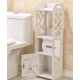 Organizator pentru baie sau camera alb cu 4 compartimente