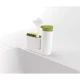 Organizator pentru chiuveta 2in1 plastic, alb/verde