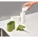 Organizator pentru chiuveta 2in1 plastic, alb/verde