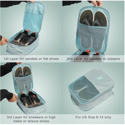 Organizator pentru incaltaminte cu 2 compartimente 22x15x30cm