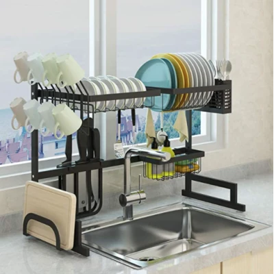 Organizator pentru uscat vasele reglabil 85cm