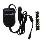 Pachet Incarcator auto universal pentru laptop, 80W cu 8 conectori