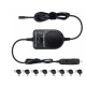 Pachet Incarcator auto universal pentru laptop, 80W cu 8 conectori
