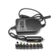 Pachet Incarcator auto universal pentru laptop, 80W cu 8 conectori