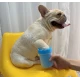 Pahar cu perii  MIC ALBASTRU pentru Curatarea si Dezinfectarea Labutelor Animalelor