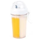Pahar dublu pentru apa 400 ml cu 2 paie