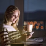 Panou luminos acrilic tip tabla de notite transparenta cu baza din lemn