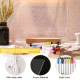 Panou luminos acrilic tip tabla de notite transparenta cu baza din lemn