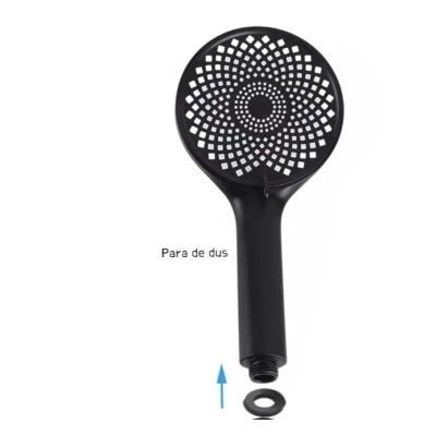 Para de dus universala 3 moduri de jet diametru 25cm NEGRU