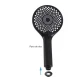 Para de dus universala 3 moduri de jet diametru 25cm NEGRU
