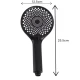 Para de dus universala 3 moduri de jet diametru 25cm NEGRU