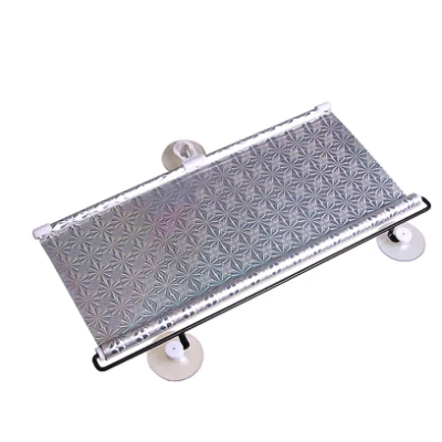 Parasolar auto cu ventuze retractabil GRI 58 cm x 125 cm