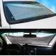 Parasolar auto cu ventuze retractabil GRI 58 cm x 125 cm