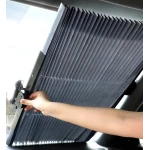 Parasolar auto tip jaluzea cu ventuze 150 x 70 x 6 cm Gri