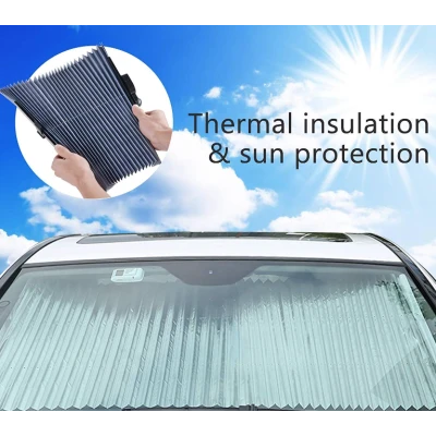 Parasolar auto tip jaluzea cu ventuze 150 x 70 x 6 cm Gri