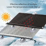 Parasolar retractabil cu ventuze pentru casa sau masina 58X125 cm Gri