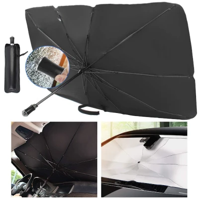 Parasolar umbrela 134cm X 80cm pentru parbrizul masinii model MARE (verificati dimensiunea)