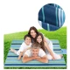 Patura de plaja/picnic tip geanta impermeabila cu dungi 130x150cm