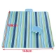 Patura de plaja/picnic tip geanta impermeabila cu dungi 130x150cm