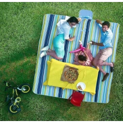 Patura pentru picnic pliabila albastra