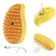 Perie animale cu abur si peri din silicon 3in1 pentru curatare masaj si blana stralucitoare