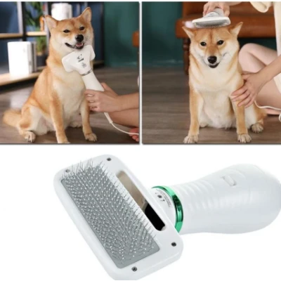 Perie cu feon 2 in 1 pentru animale Q M631