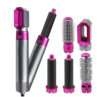 UB Perie de Par 5 in 1 Multifunctionala Hot Air Styler Multiple Accesorii incluse