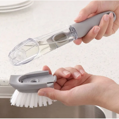 Perie de spalat vase cu dispenser de sapun
