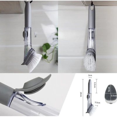 Perie de spalat vase cu dispenser de sapun