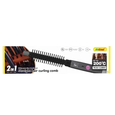 Perie Electrica de indreptat parul si ondulat pentru volum 2 in 1 Q MN91