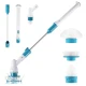Perie Electrica Rotativa Tip Mop Pentru Curatat Hurricane Spin Scrubber Cu Trei Capete