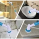Perie Electrica Rotativa Tip Mop Pentru Curatat Hurricane Spin Scrubber Cu Trei Capete