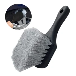 Perie pentru roti/anvelope 215 x 55 x 55 mm Gri/Negru