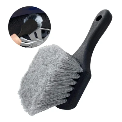 Perie pentru roti/anvelope 215 x 55 x 55 mm Gri/Negru