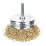 Perie sarma, tip cupa, otel, 4" pentru masina de gaurit 2500 RPM