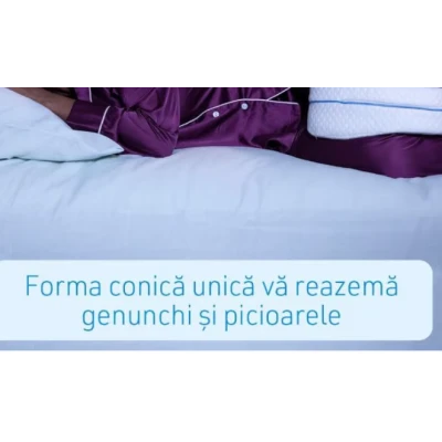 Perna din spuma cu memorie pentru picioare Leg Pillow