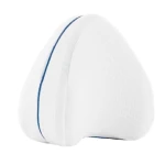 Perna din spuma cu memorie pentru picioare Leg Pillow Alb/Albastru BA