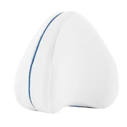 Perna din spuma cu memorie pentru picioare Leg Pillow Alb/Albastru BA