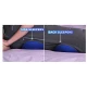 Perna ergonomica Comfy Curve Gri cu albastru pentru sustinere lombara si spate