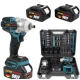 Pistol de impact 98VF cu 2 acumulatori si 40 accesori LEIH MANN